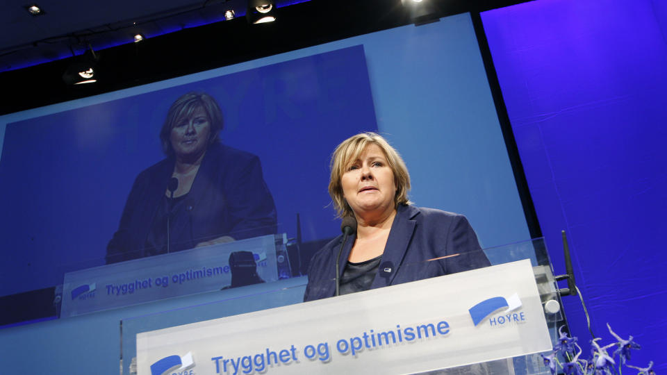 TAPTE: Redaksjonskomiteen fikk to tap i kraftsaker under dagens landsm�te. Partiet vil g� inn for �kt vasskraftutbygging, kjernekraft og oljeboring i nord. FOTO: SCANPIX