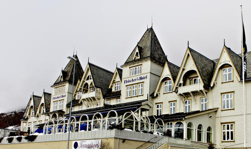 BEVART: Under andre verdenskrig ble Fleischer�s Hotel okkupert av tyskerne, og hotellet var blant de f� bygningene p� Voss som ikke ble bombet.