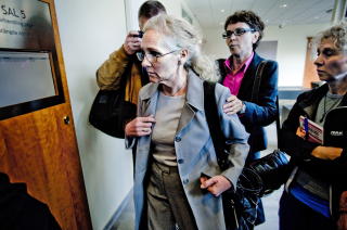 BRAST I GR�T: Drapssiktede Ane Lykke Reppe (60). FOTO: Thomas Rasmus Skaug