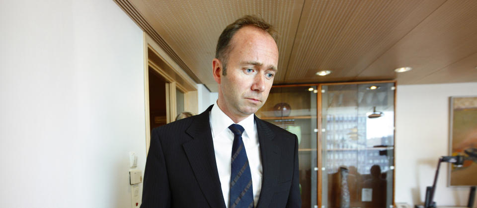 KJ�PTE SENDETID: Kultur- og kirkeminister Trond Giske unng�r kommersiell politisk TV-reklame ved � kj�pe sendetid for ti millioner kroner p� Frikanalen.
Foto: Erlend Aas / SCANPIX .