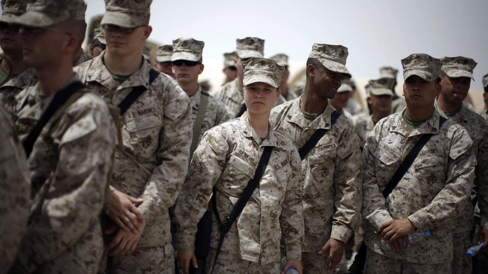 MISTET LIVET: Minst tre amerikanske soldater i Irak har mistet livet av elektriske st�t i dusjen. Foto: AFP PHOTO/POOL/Jason Reed/SCANPIX