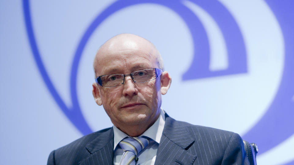 D�RLIG �R: Schibsted-konsernet sliter med et svekket annonsemarked. Konsernsjef Kjell Aamot, som g�r av i juni, m� innse at underskuddet i f�rste kvartal ble p� 39 millioner kroner. Foto: Stian Lysberg Solum/Scanpix