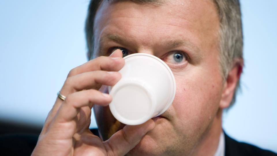 KJ�PER STORT: Helseminister Bjarne H�kon Hanssen under pressekonferansen der de informerte om svineinfluensaen.
Foto: H�kon Mosvold Larsen / SCANPIX