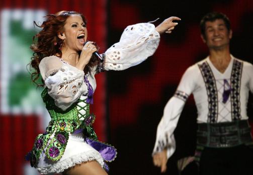 FLOTT OG SEXY KJOLE: Nelly Ciobanu fra Moldova. Foto: SCANPIX