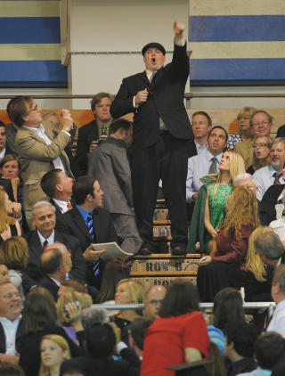 - ABORT ER MORD: En abortmotstander avbryter Obamas tale. Foto: SCANPIX/AFP PHOTO/Mandel NGAN