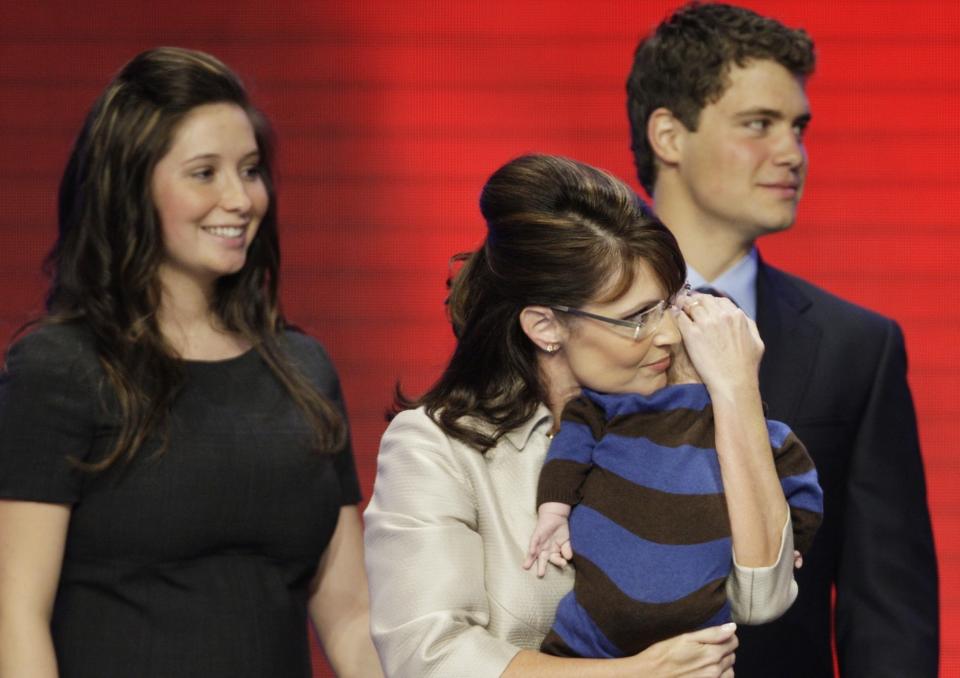 BLE ALDRI BRYLLUP: Bristol Palin og Levi Johnston gjorde det slutt f�r det ble bryllup. Foto: SCANPIX