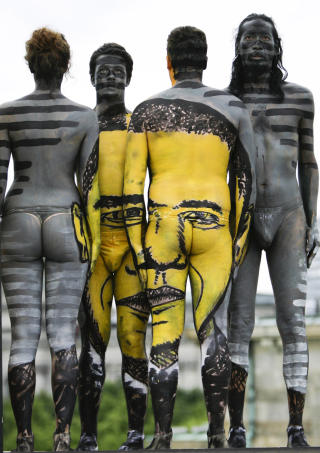 FUSIONISM: Det kalles denne kunststilen. Foto: AP/Markus Schreiber/SCANPIX