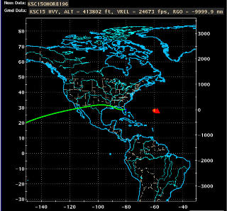 BLE IKKE FLORIDA: Her ville Nasa helst lande. N� m� de fly romferja over hele kontinentet p� ryggen til en modifisert jumbojet. Grafikk: NASA