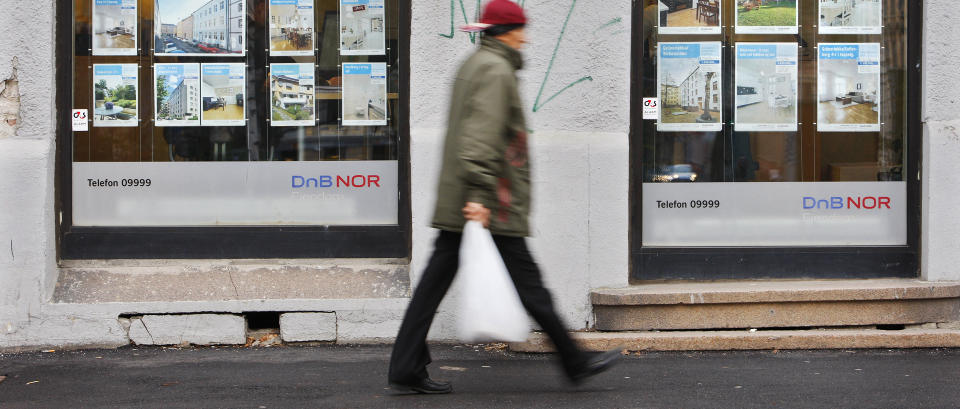 OPPOVER: Boligprisene er p� vei oppover etter en periode med nedgang.
Foto: Erlend Aas/SCANPIX