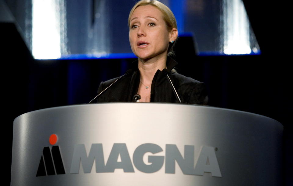 KAN BLI NY OPEL-SJEF:   Belinda Stronach. Foto: SCANPIX/AP Photo/The Canadian Press, Darren Calabrese