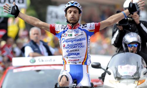 VANT 18. etappe: Michele Sarponi.Foto: EPA/MAURIZIO BRAMBATTI