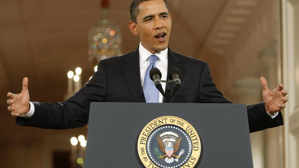 MED KRAV TIL ISRAEL: Barack Obama. Foto: REUTERS/Larry Downing/Scanpix
