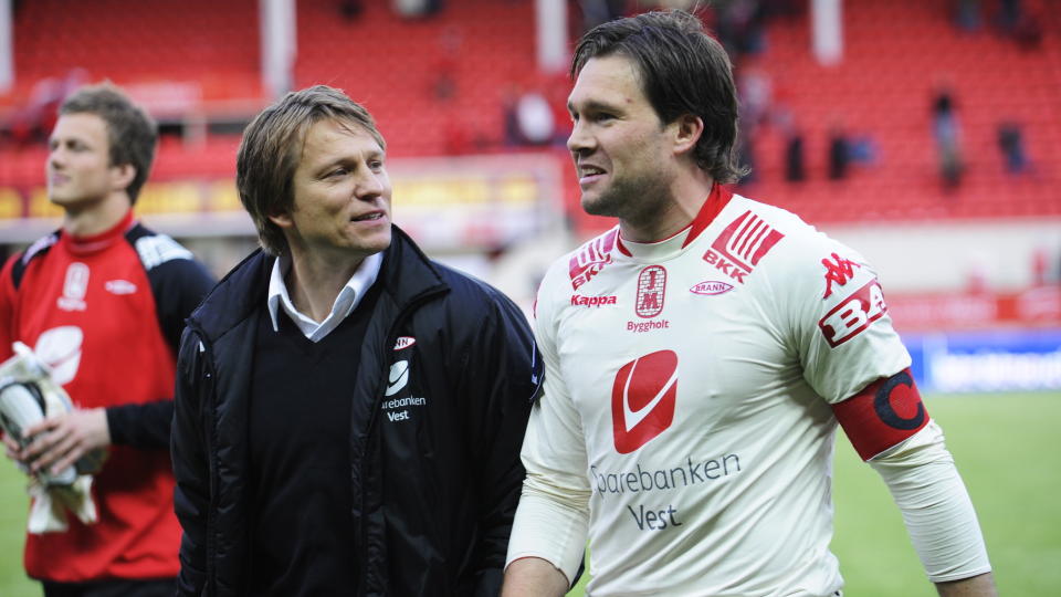 ST�TTES AV SJEFEN: Trener Steinar Nilsen er ikke i tvil, Brann-keeper H�kon Opdal b�r v�re Drillos valg mot Makedonia om �tte dager. Foto: Marit Hommedal  / SCANPIX