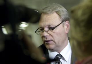 FORSVARER: - En dommer skal v�re ganske t�ff for � l�slate, sier forsvarer Ola Lunde etter kjennelsen om fortsatt varetektsfengsling.
Foto: Morten Holm / SCANPIX