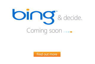 ERSTATTER LIVE SEARCH: Microsofts nye storsatsing er Bing, som skal v�re et selvrefererende akronym for �Bing is not Google�. Foto: Skjermbilde www.bing.com