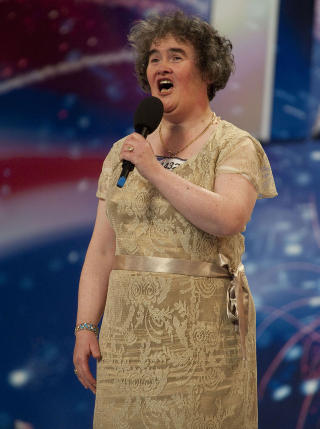 BLE STJERNE OVER NATTA: �Britain's Got Talent�-deltaker Susan Boyle (48). Foto: SCANPIX/ AFP PHOTO/ITV