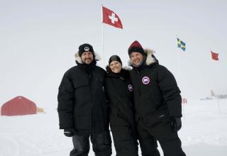 KONGELIG BES�L: I vinter var kronprinsesse Victoria,  kronprins Frederik og kronprins Haakon p� bes�k p� Gr�nland. 
Foto Jonas Ekstr�mer / SCANPIX