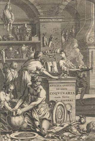 GAMLE OPPSKRIFTER: Et samleverk fra 300-tallet har bevart oppskrifter fra kokken og feinschmeckeren Apicius, som levde i Roma i det f�rste �rhundret etter Kristus.Foto: WIKIMEDIA COMMONS
