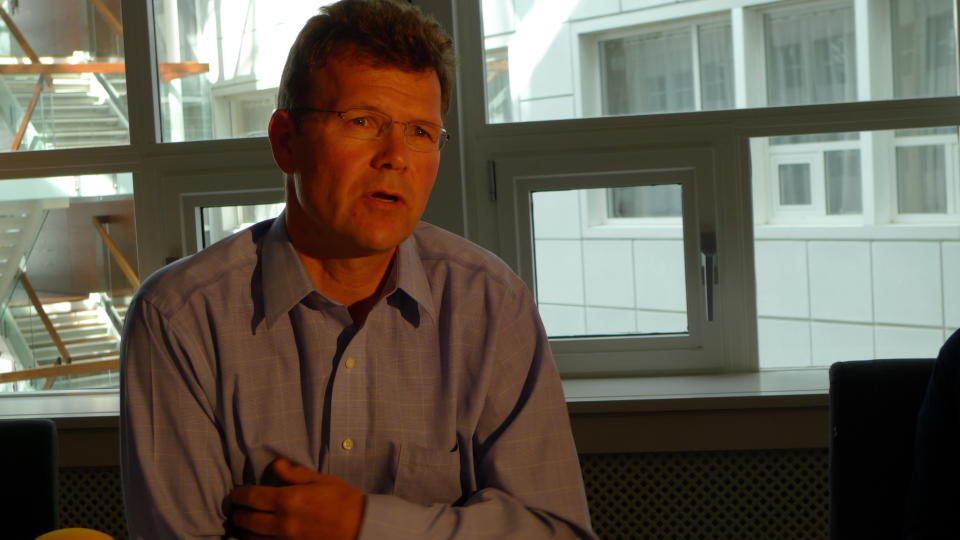  - ET STORT ANSVAR � SI NEI: Administrerende direkt�r Ivar Fossum i Nordic Mining. Foto: Kristoffer Egeberg.