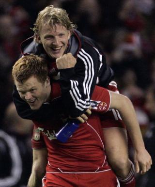 SCORET MOT BARCA: Riise var en av heltene da Liverpool slo ut Barcelona av Champions League for to �r siden. Foto: REUTERS/Phil Noble