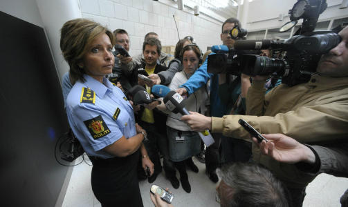 ETTERFORSKER: Hanne Kristin Rohde, leder for volds- og sedlighetsavsnitet i Oslo politidistrikt,  holder pressebrief om saken n�. Foto: John Terje Pedersen / Dagbladet
