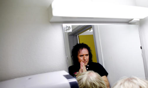 NY VENN: Glam i WigWam fikk st�tte av Husby i en vanskelig tid. 
Foto: Sara Johannessen / SCANPIX