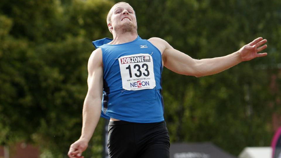 OVER VM-KRAVET: Lars Vikan Rise klarte VM-kravet i tikamp. Her i aksjon under lengdekonkurransen i NM i friidrett i Trondheim i fjor. Foto:  Gorm Kallestad, Scanpix