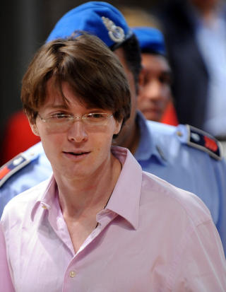 DRAPSTILTALT:  Den italienske studenten Raffaele Sollecito er siktet sammen med sin tidligere kj�reste Amanda Knox. Foto: AFP PHOTO / TIZIANA FABI/Scanpix