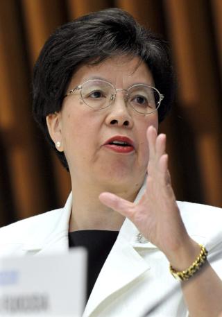 Varslet pandemi: Torsdag 11. juni annonserte Margaret Chan at den f�rste pandemien p� f�rti �r var et faktum. Foto: MARTIAL TREZZINI/EPA