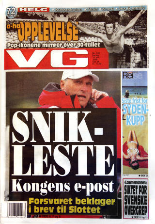 KONSTATERENDE: - Vi kunne med fordel ha tatt et forbehold p� forsiden, sier redaksjonssjef i VG, Rolf S�nstelie