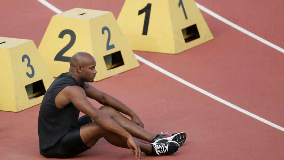 VERDENS NEST RASKESTE: Jamaicanske Asafa Powell l�per Bislett Games 3. juli.  Foto: SCANPIX/EPA/SERGIO DIONISIO
