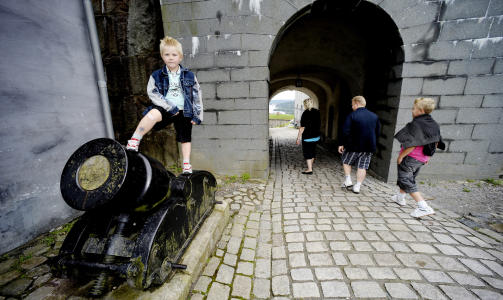 HALDEN: Kanonmoro p� Fredriksten festning i sommer. Foto: John Terje Pedersen