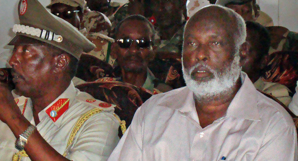 DREPT: Somalias sikkerhetsminister Omar Hashi Aden. Foto: AFP PHOTO/Mustafa ABDI/SCANPIX