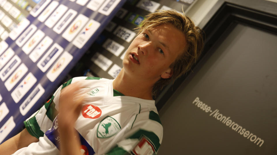 AVGJORDE: 17-�ringen Fredrik Haugen avgjorde for L�v-Ham mot Start. Foto: Tor Erik Schr�der / SCANPIX