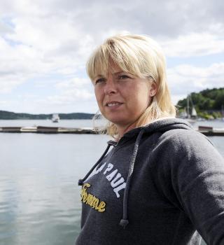 OPPR�RT: Sammen med samboeren s�rget Heidi Mikkelsen for at barna som s� p� forsvant. Foto: Anne Charlotte Schj�ll/T�nsbergs Blad
