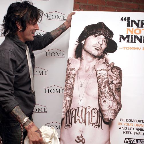 ST�TTER PETA: Rockeren Tommy Lee. Foto: Stella