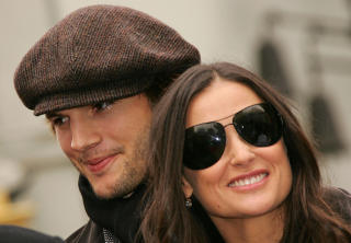 FANS: Ashton Kutcher og Demi Moore. Foto: SCANPIX