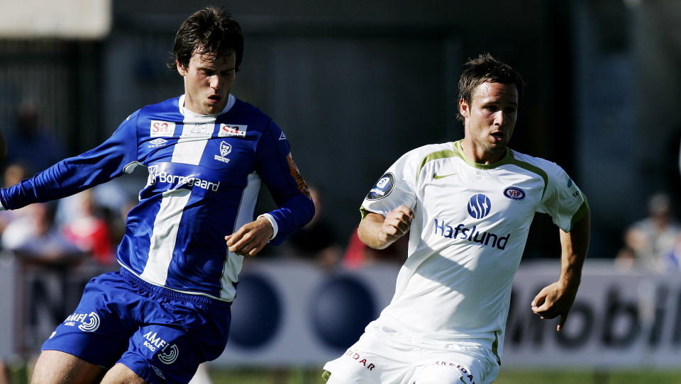 I TR�BBEL: Martin Wiig og Sarpsborg 08, her fra fjor�rets cupkamp mot V�lerenga, straffes hardt av fotballforbundet. Foto: Kyrre Lien / SCANPIX
