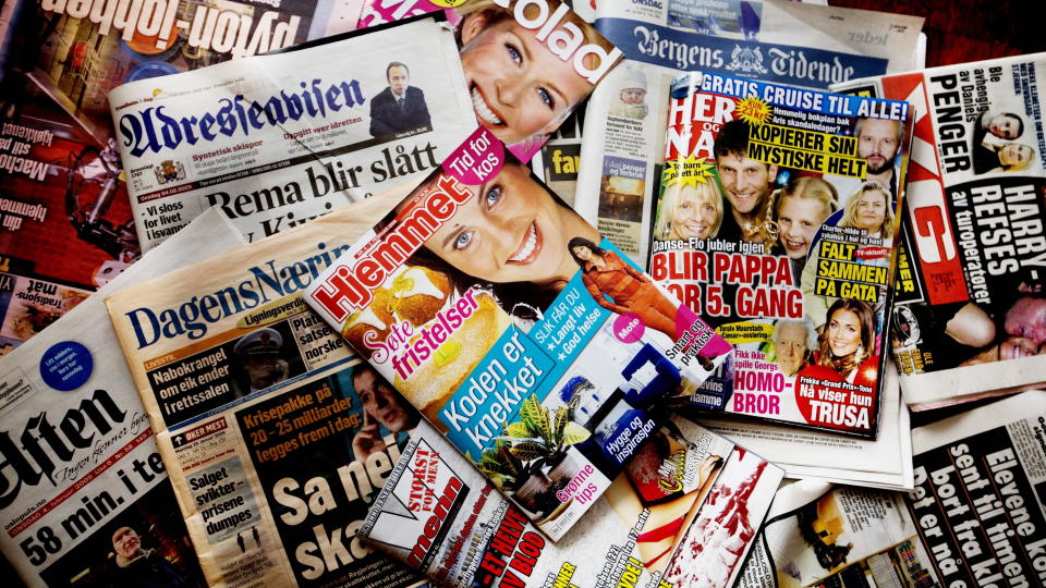 MEDIEKUTT: Det meldes om stadig nye sparetiltak i et t�ft mediemarked. N� m� ukebladforlaget Hjemmet Mortensen kutte nye 25 millioner kroner. Foto: Siv Johanne Seglem.