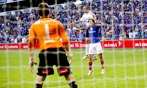 AVGJ�RELSEN: Her scorer Rade Prica vinnerm�let. Foto: Stian Lysberg Solum / SCANPIX
