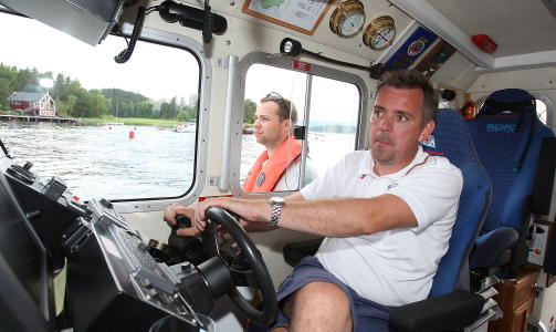 P� REDNINGSSK�YTA: Fritz Jakob Fredriksen var vitne til nestenulykken l�rdag. Foto: Hans Arne Vedlog/Dagbladet