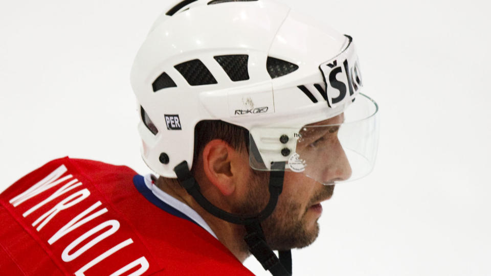 FERDIG I OILERS: Anders Myrvold, som nylig deltok i VM for Norge, har blitt oppsagt av sin klubb Stavanger Oilers.
Foto: Cornelius Poppe / SCANPIX