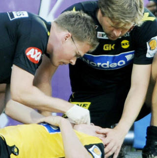 TANNL�S: Bernt Hulsker hevder han ikke s� H�vard Nordtveit i situasjonen som f�rte til at sistnevnte mistet en tann. Foto: THOMAS RASMUS SKAUG/DAGBLADET