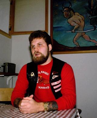 KRITISERER MUSLIMER: Muslimer oppf�rer seg �latterlig� og bedriver �terror mot vanlige mennesker�, hevder HA-talsmann J�rn �J�nke� Nielsen. Dette bildet er tatt i 1990. Foto: AP Photo/Jan J�rgensen/Scanpix