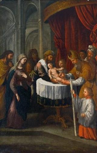SLIK S� DET UT P� 1600-TALLET: Maleren Avelar Rebelos fremstilling av Jesu omskj�ring, malt i i 1651. Foto: WIKIMEDIA COMMONS