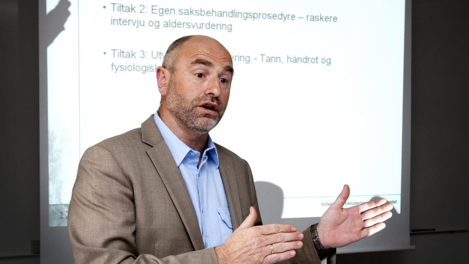 NYE REGLER:   Arbeids- og inkluderingsminister Dag Terje Andersen preseterte denne uken nye innstrammingstiltak i asylpolitikken. Foto: Gorm Kallestad / SCANPIX .