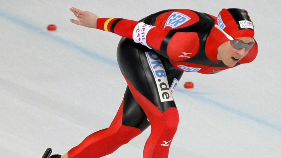 TATT I DOPING:Tyske Claudia Pechsteins dopingpr�ver fra Hamar-VM viser spor av doping. Foto: AP