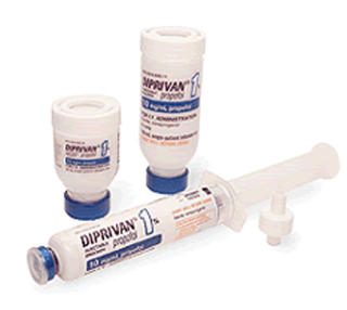 BRUKES TIL NARKOSE: Det intraven�se bed�velsesmiddelet Diprivan (Propofol).