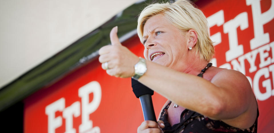 NY M�LING:  Bare 37 prosent mener Siv Jensen h�ndterer valgkampen bra. Det er en nedgang p� fire prosent siden forrige uke. FOTO: SCANPIX