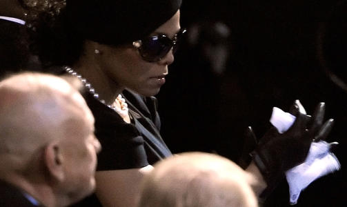 MICHAELS S�STER:  Janet Jackson under minnestunden. Foto: AP Photo/Kevork Djansezian